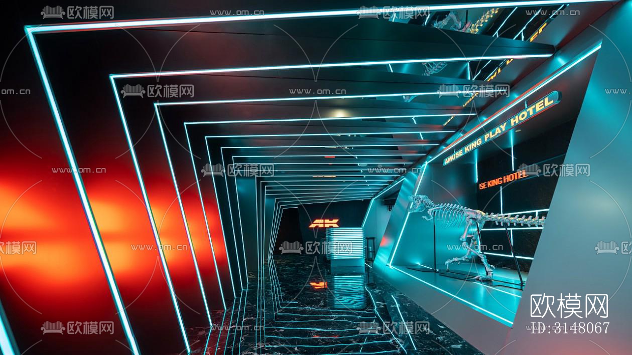 现代酒店民宿效果图下载（渲染图8）