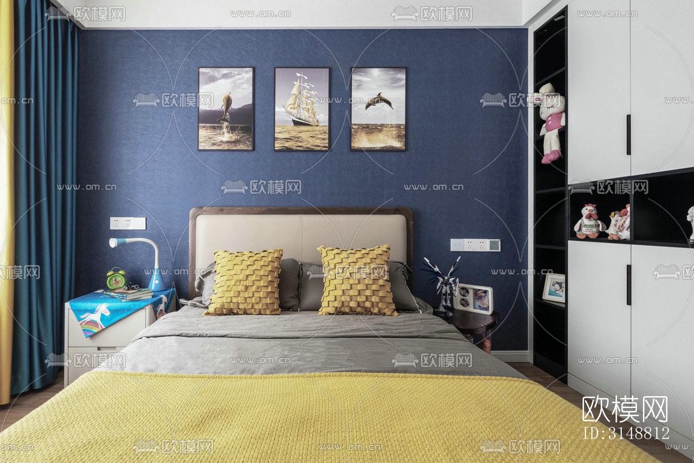 北欧平层效果图下载（渲染图10）