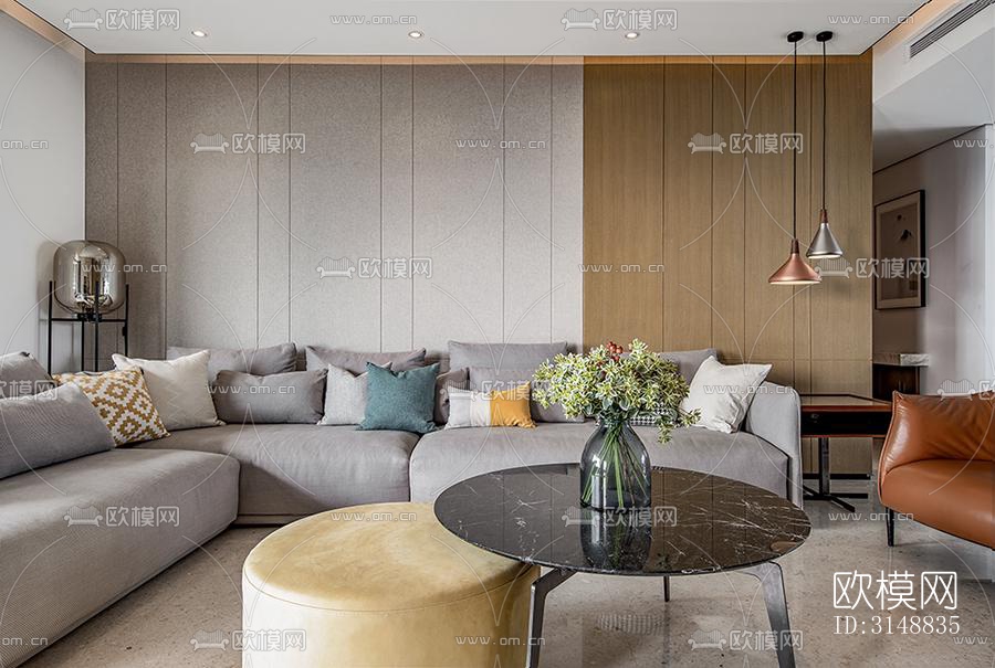 北欧平层效果图下载（渲染图1）