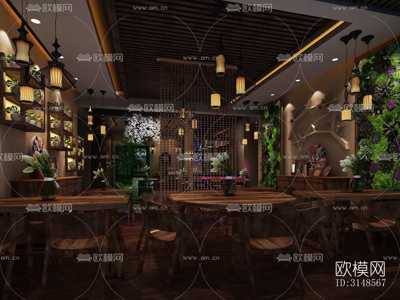 后现代酒吧效果图下载（渲染图1）