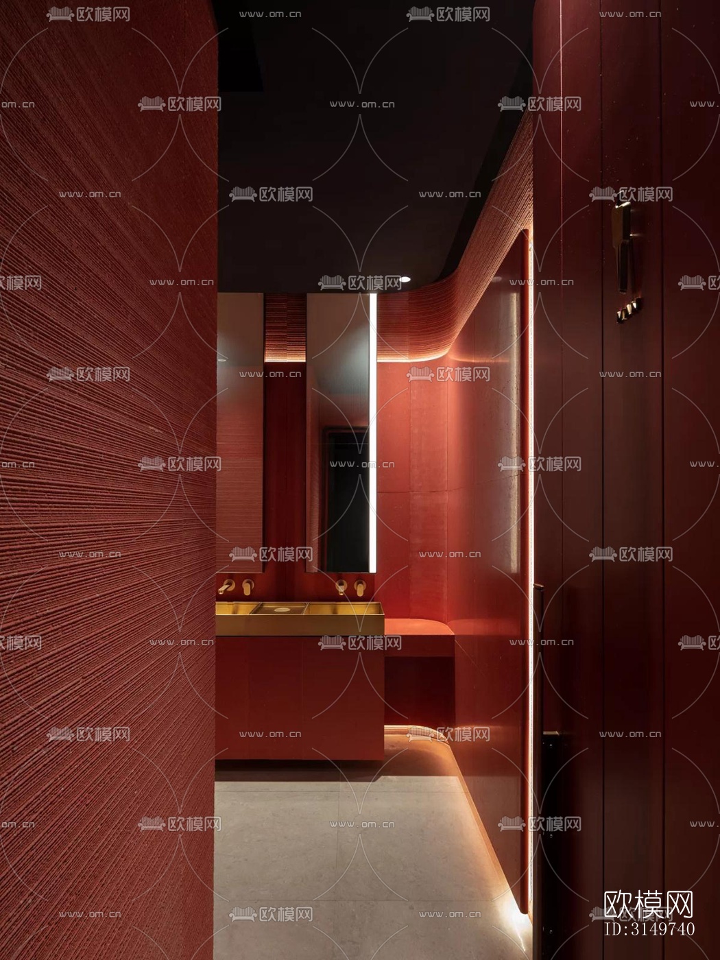 现代中餐厅效果图下载（渲染图4）