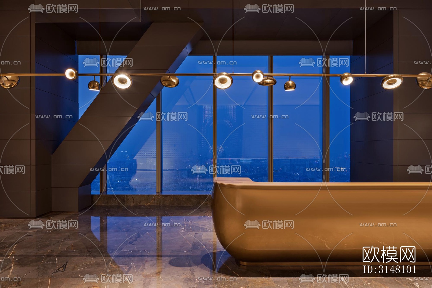 现代酒店民宿效果图下载（渲染图17）