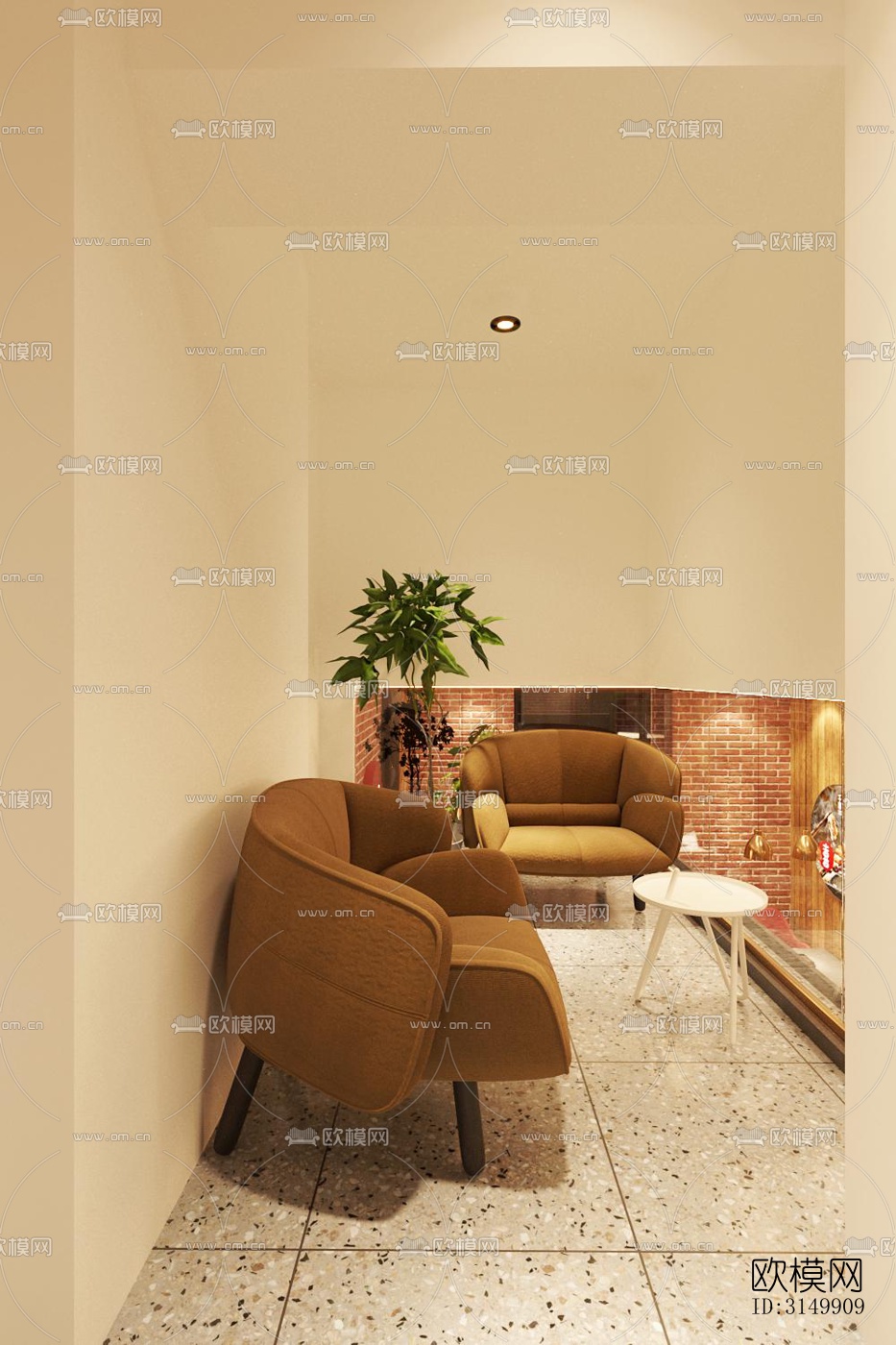 工业风火锅烤肉效果图下载（渲染图14）