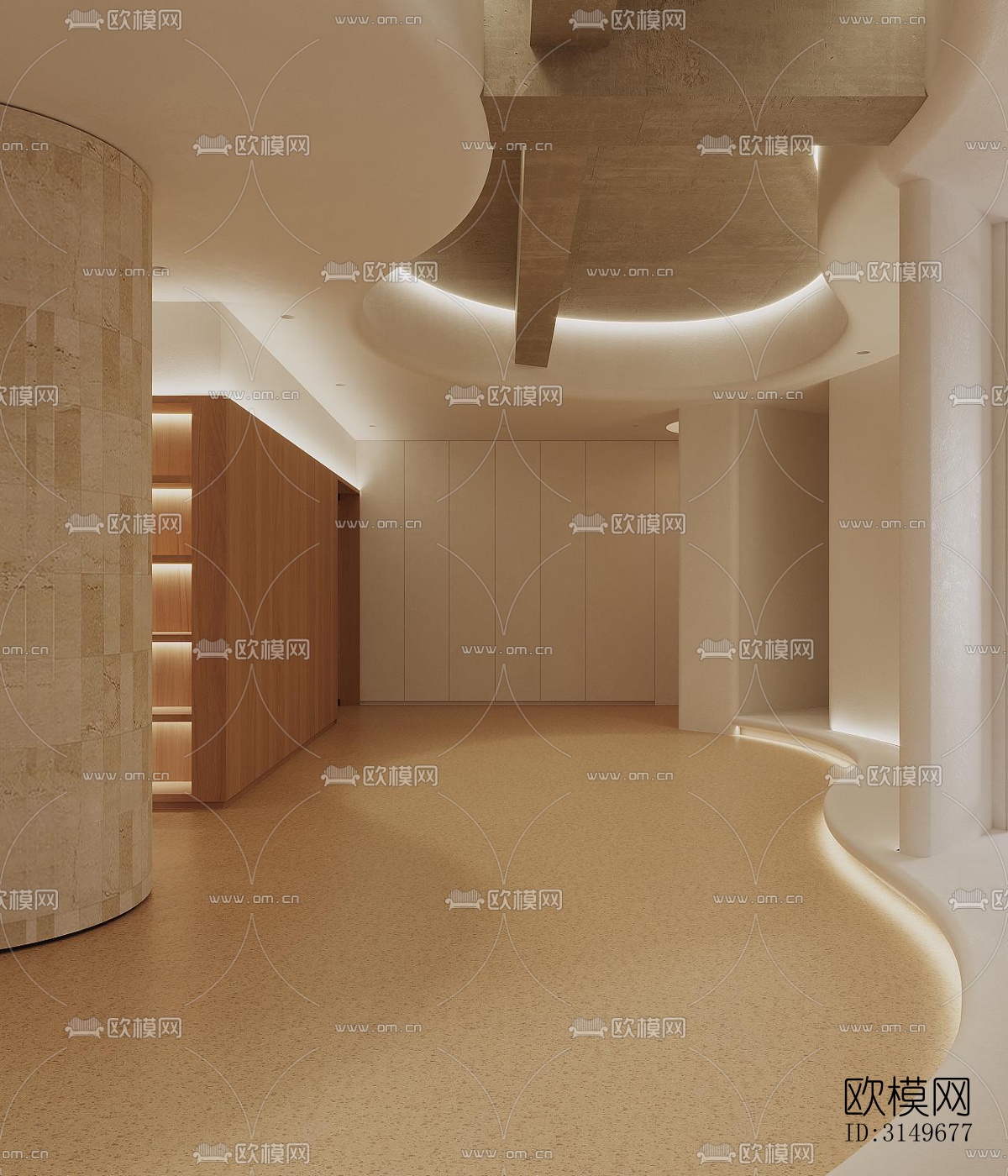 原木风健身房效果图下载（渲染图10）