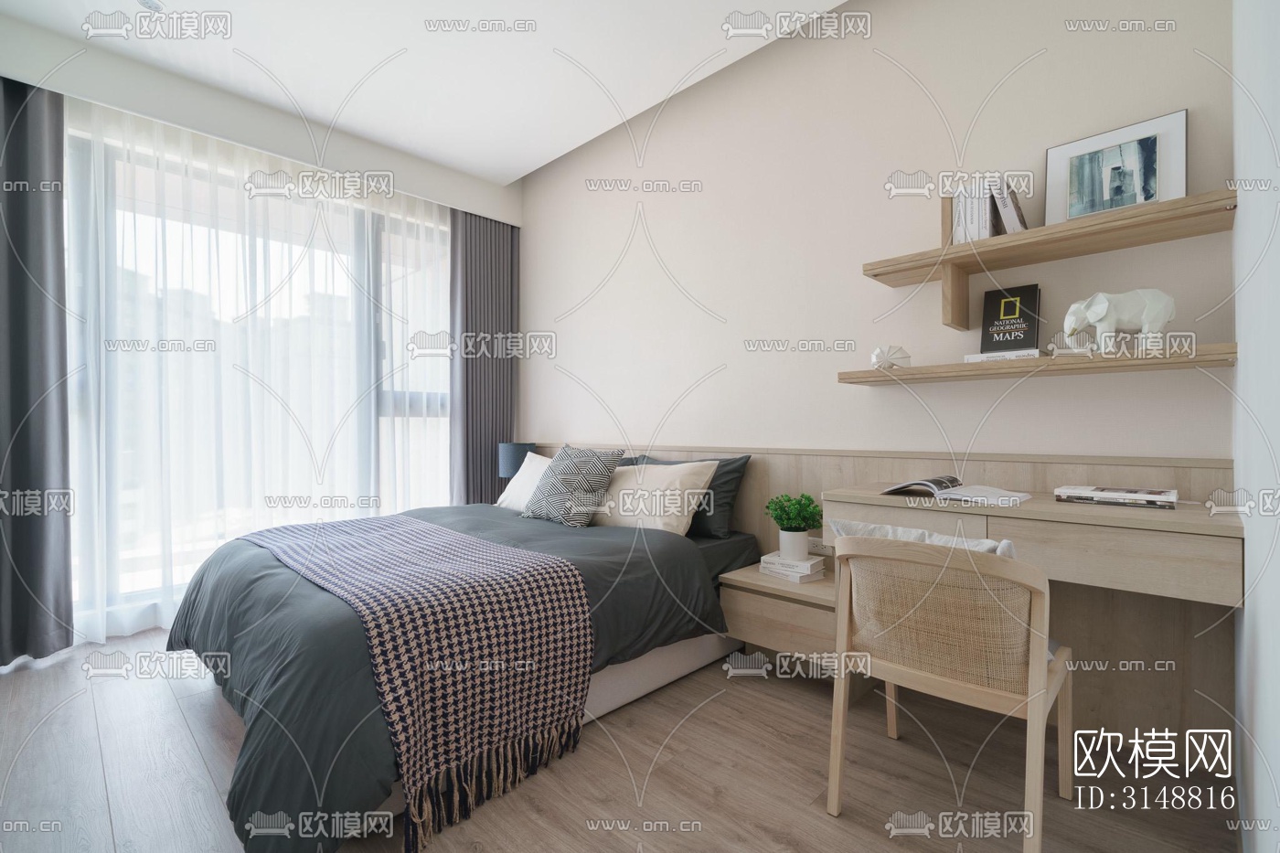 北欧平层效果图下载（渲染图20）