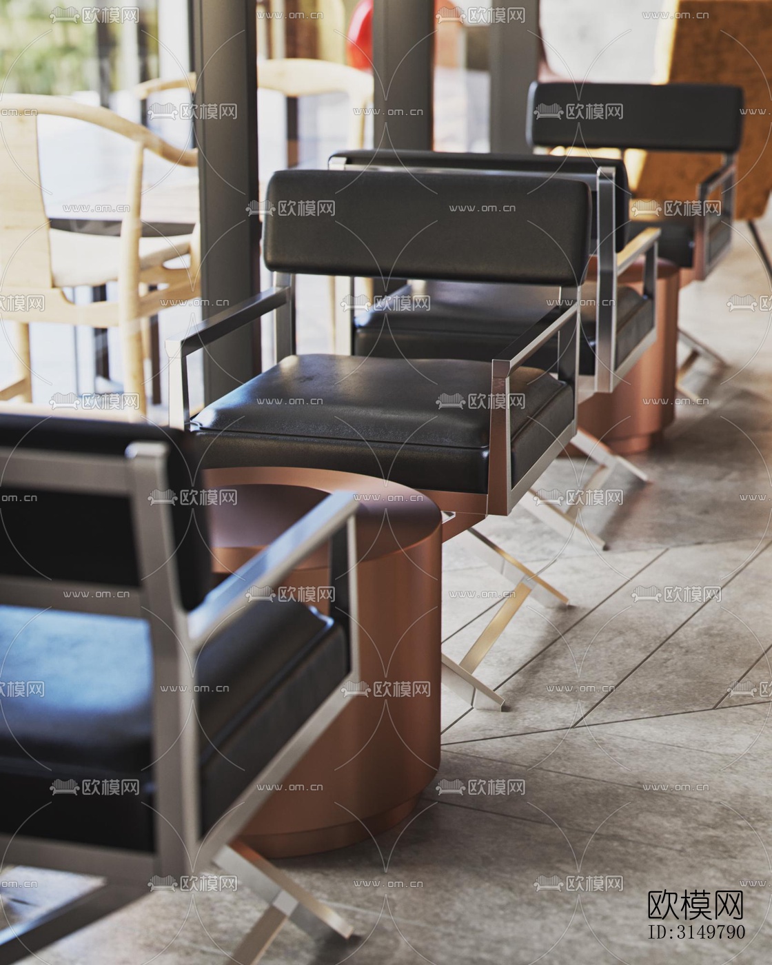 工业风咖啡奶茶效果图下载（渲染图10）