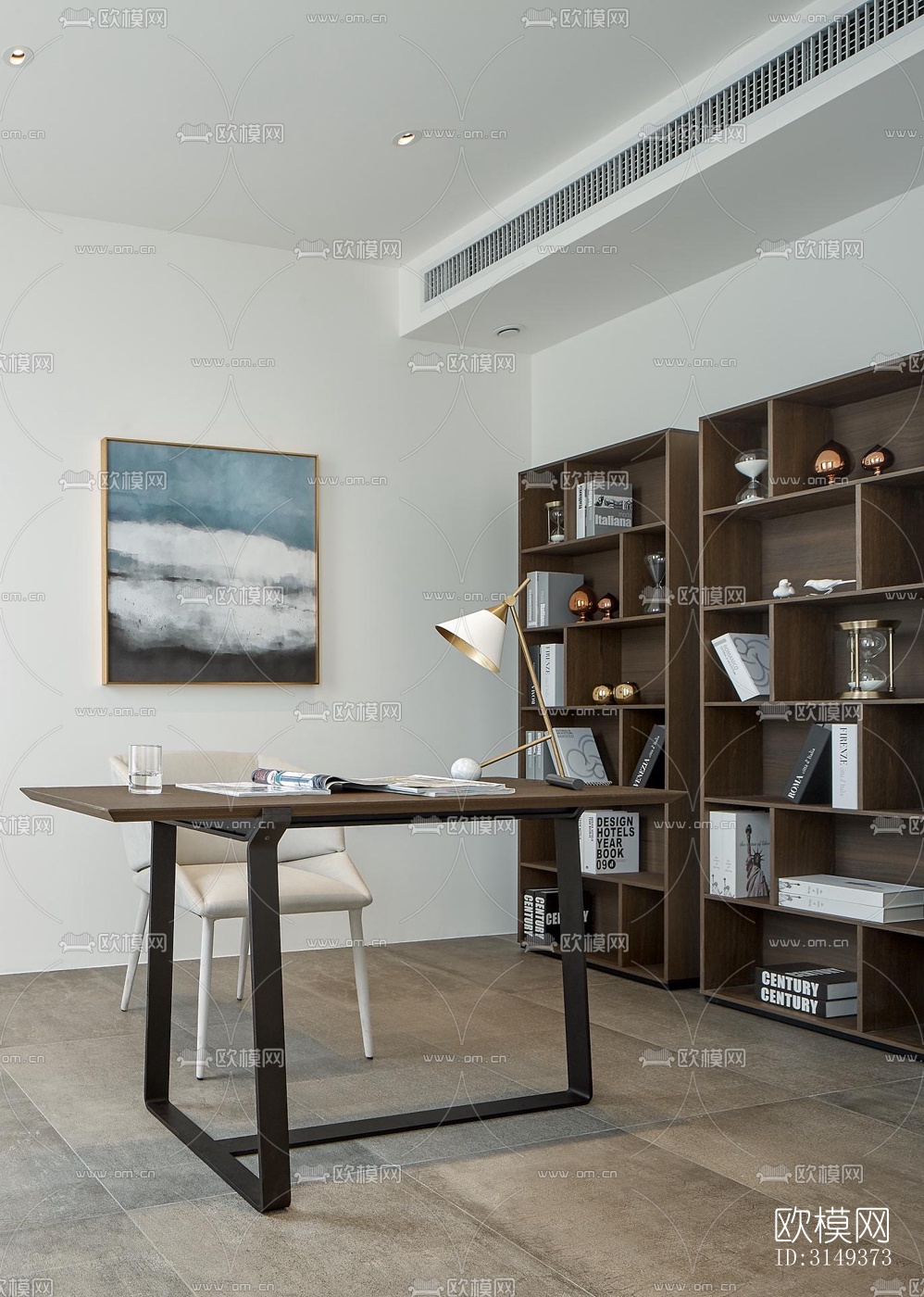 现代平层效果图下载（渲染图11）