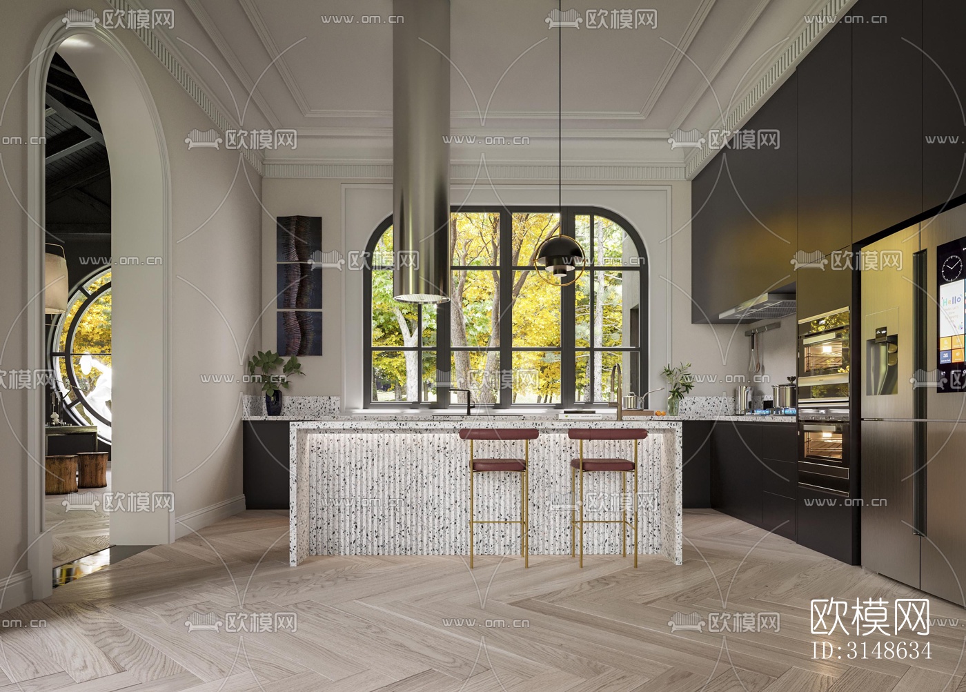 法式别墅效果图下载（渲染图11）