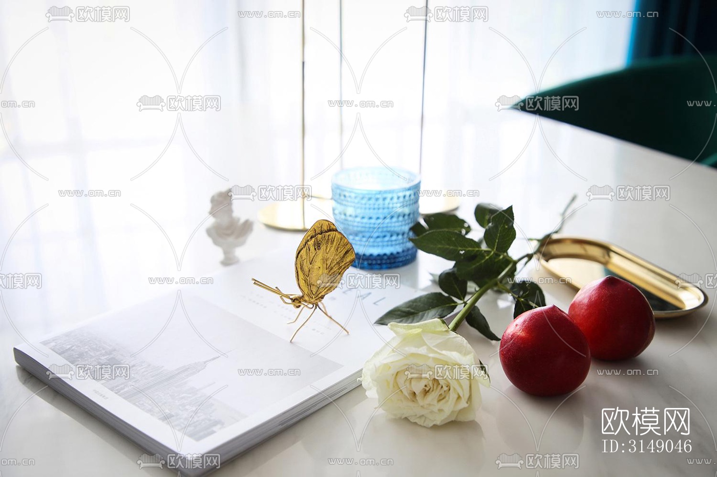 欧式平层效果图下载（渲染图8）