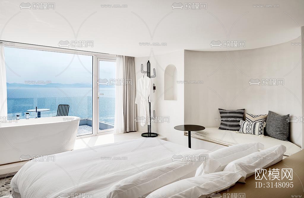 现代酒店民宿效果图下载（渲染图3）