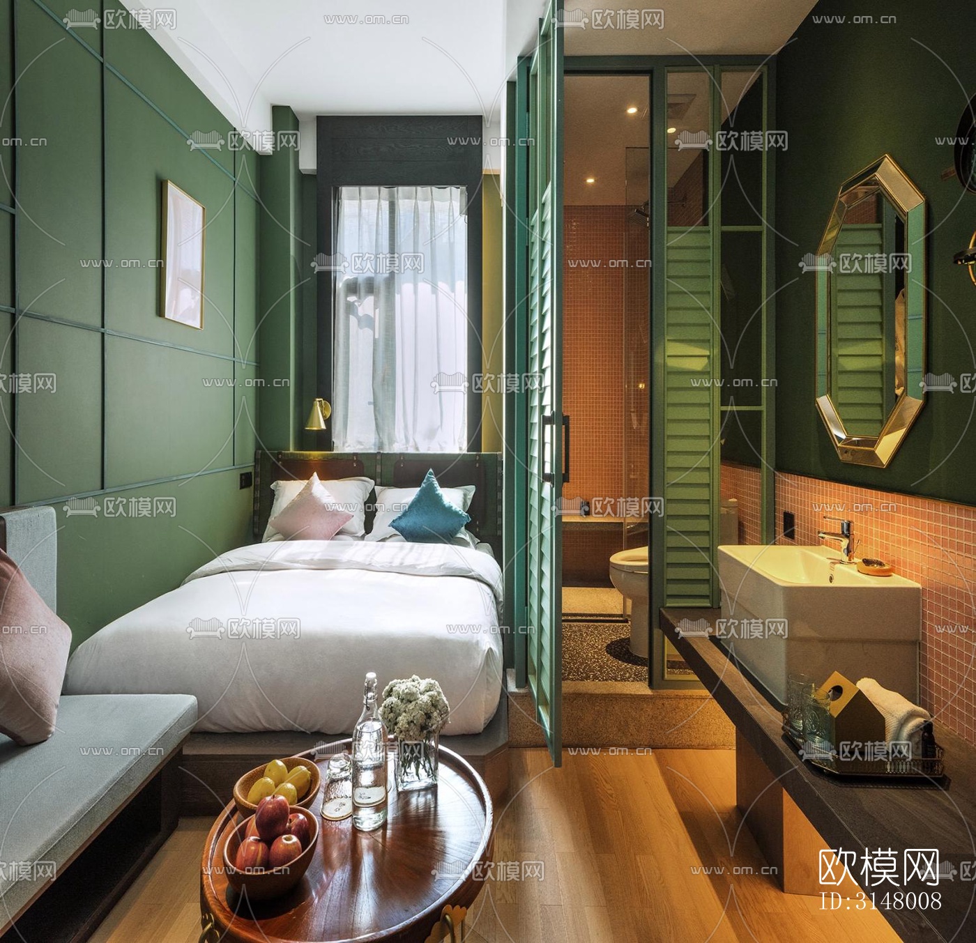 后现代酒店民宿效果图下载（渲染图3）