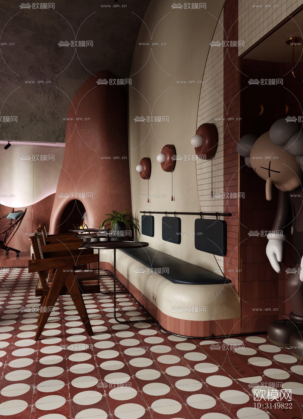 法式咖啡奶茶效果图下载（渲染图12）