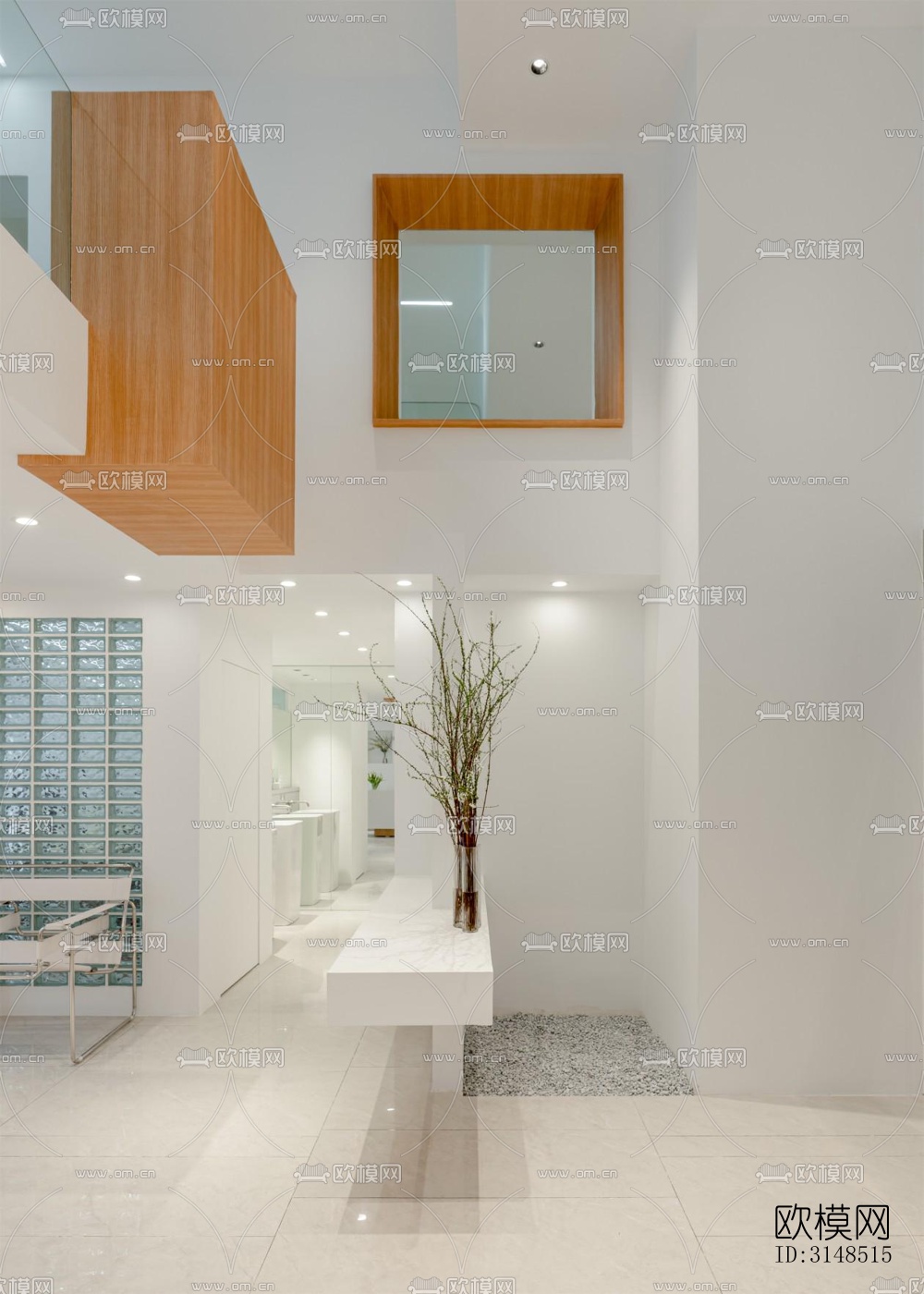 现代美容院效果图下载（渲染图1）