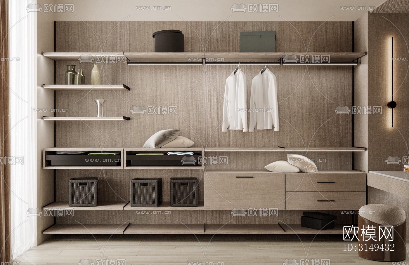 现代平层效果图下载（渲染图5）