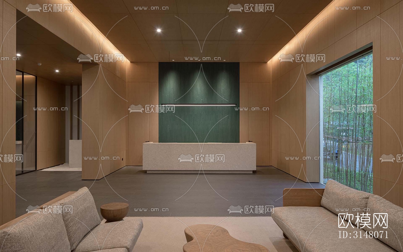 现代酒店民宿效果图下载（渲染图8）