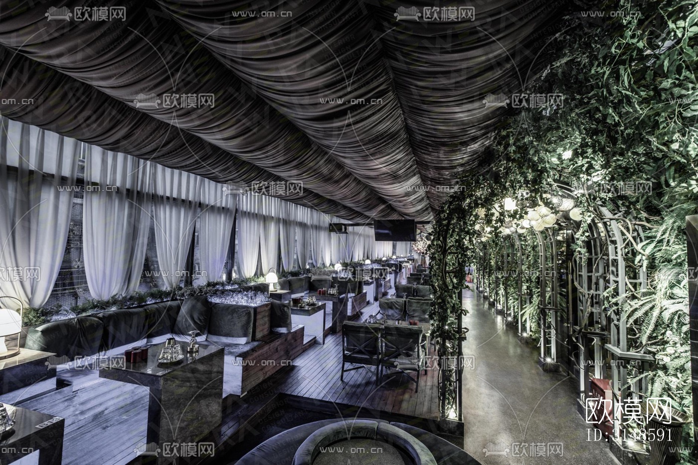 现代酒吧效果图下载（渲染图11）