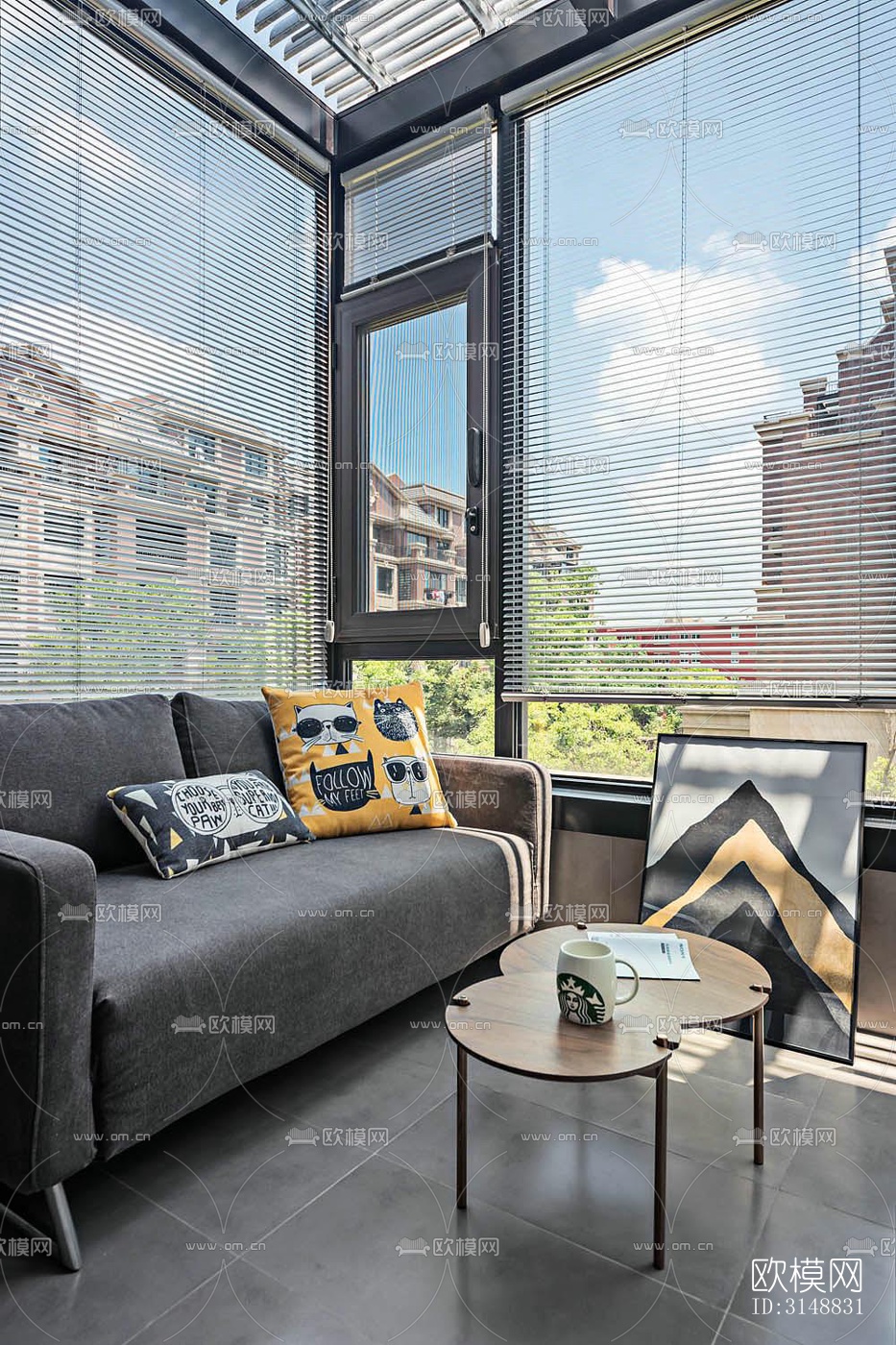 北欧平层效果图下载（渲染图8）