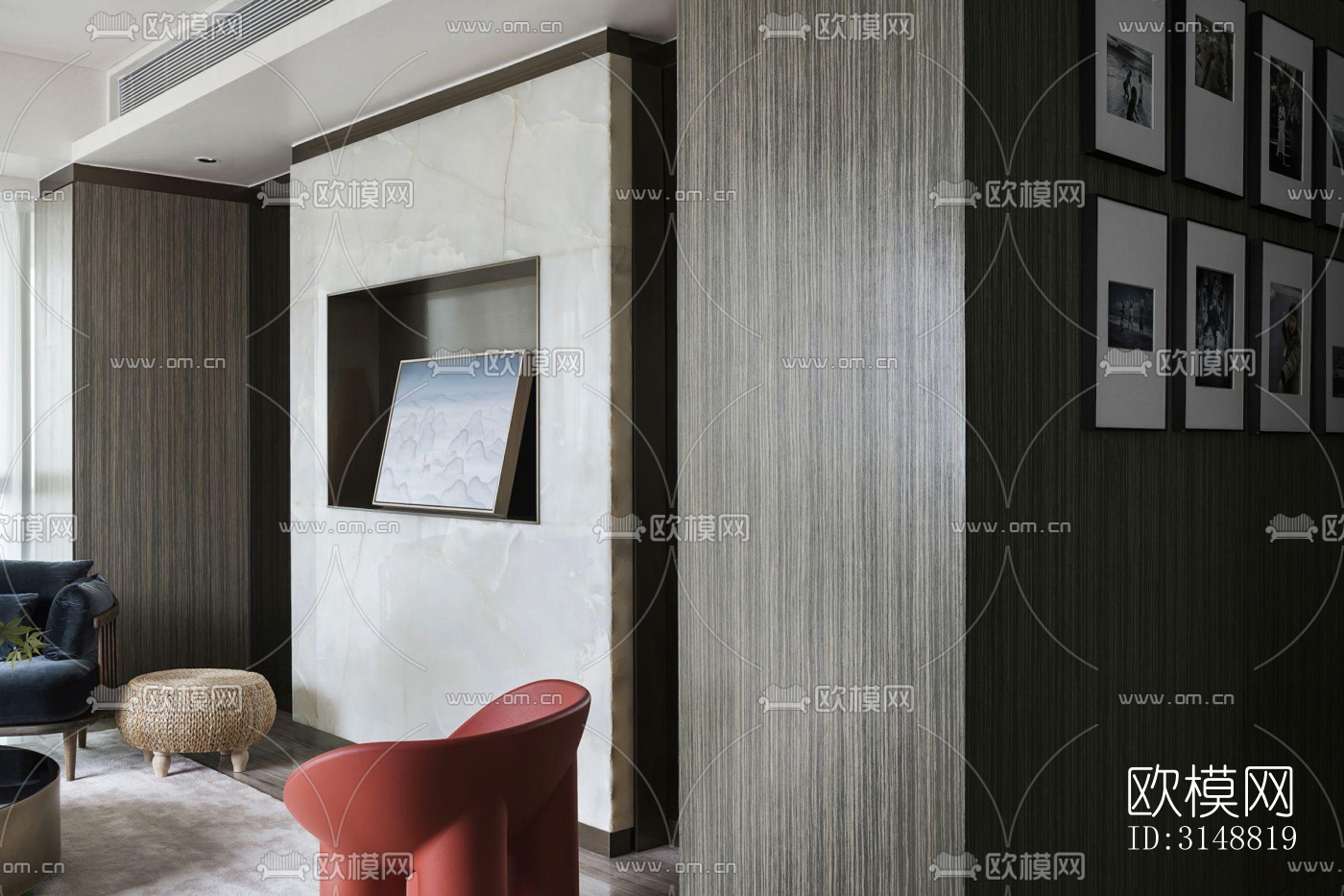 北欧平层效果图下载（渲染图8）