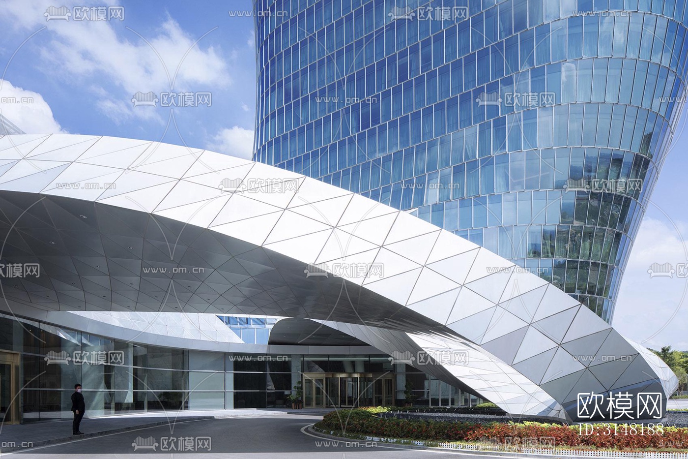 现代酒店民宿效果图下载（渲染图14）