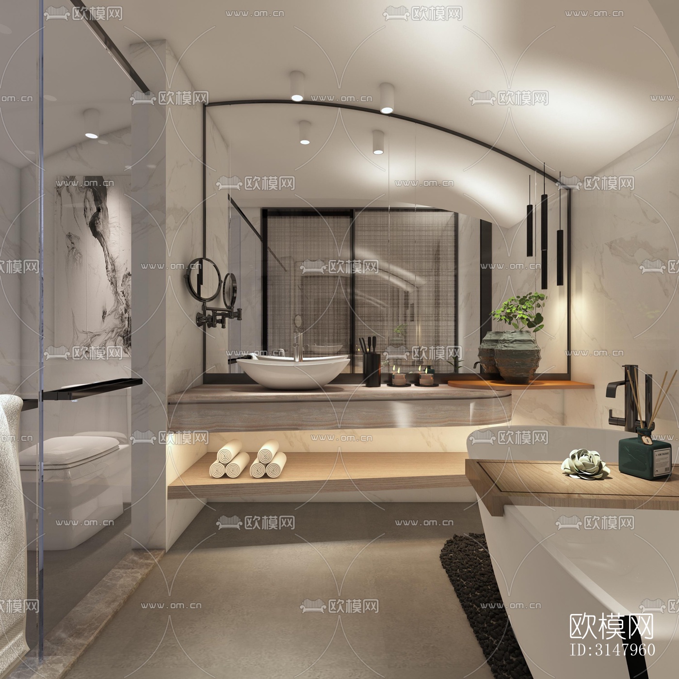 侘寂酒店民宿效果图下载（渲染图5）