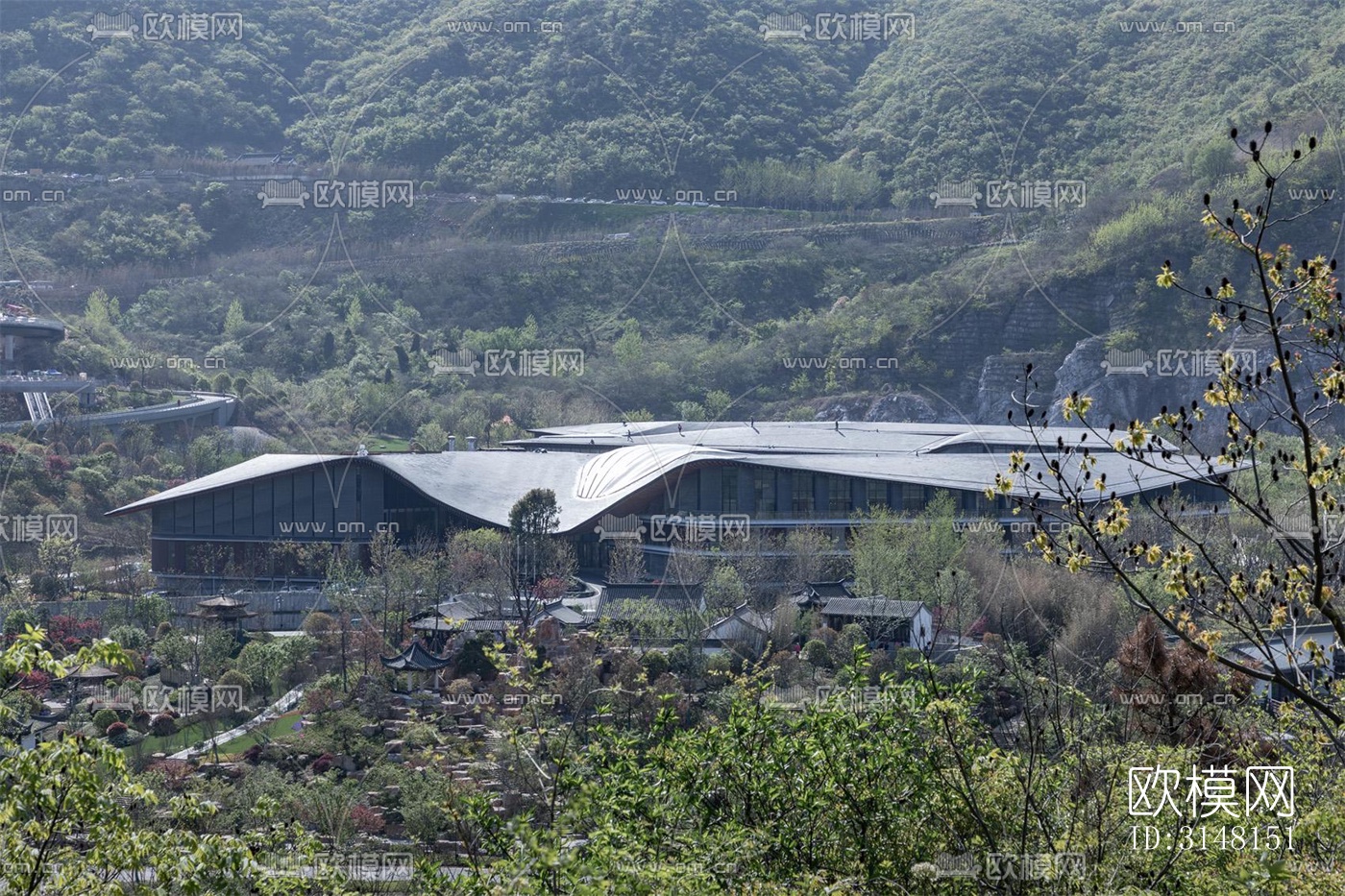 现代酒店民宿效果图下载（渲染图4）