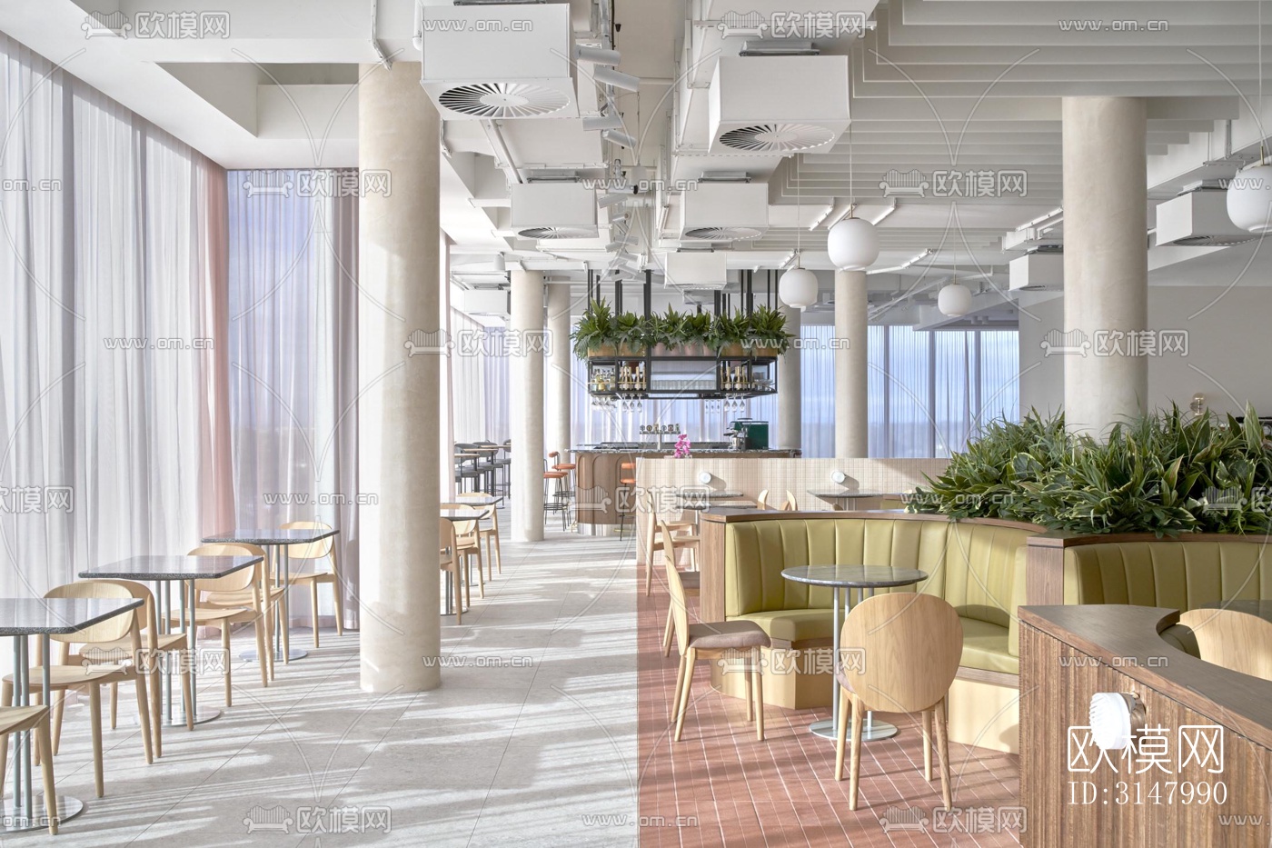 北欧酒店民宿效果图下载（渲染图4）