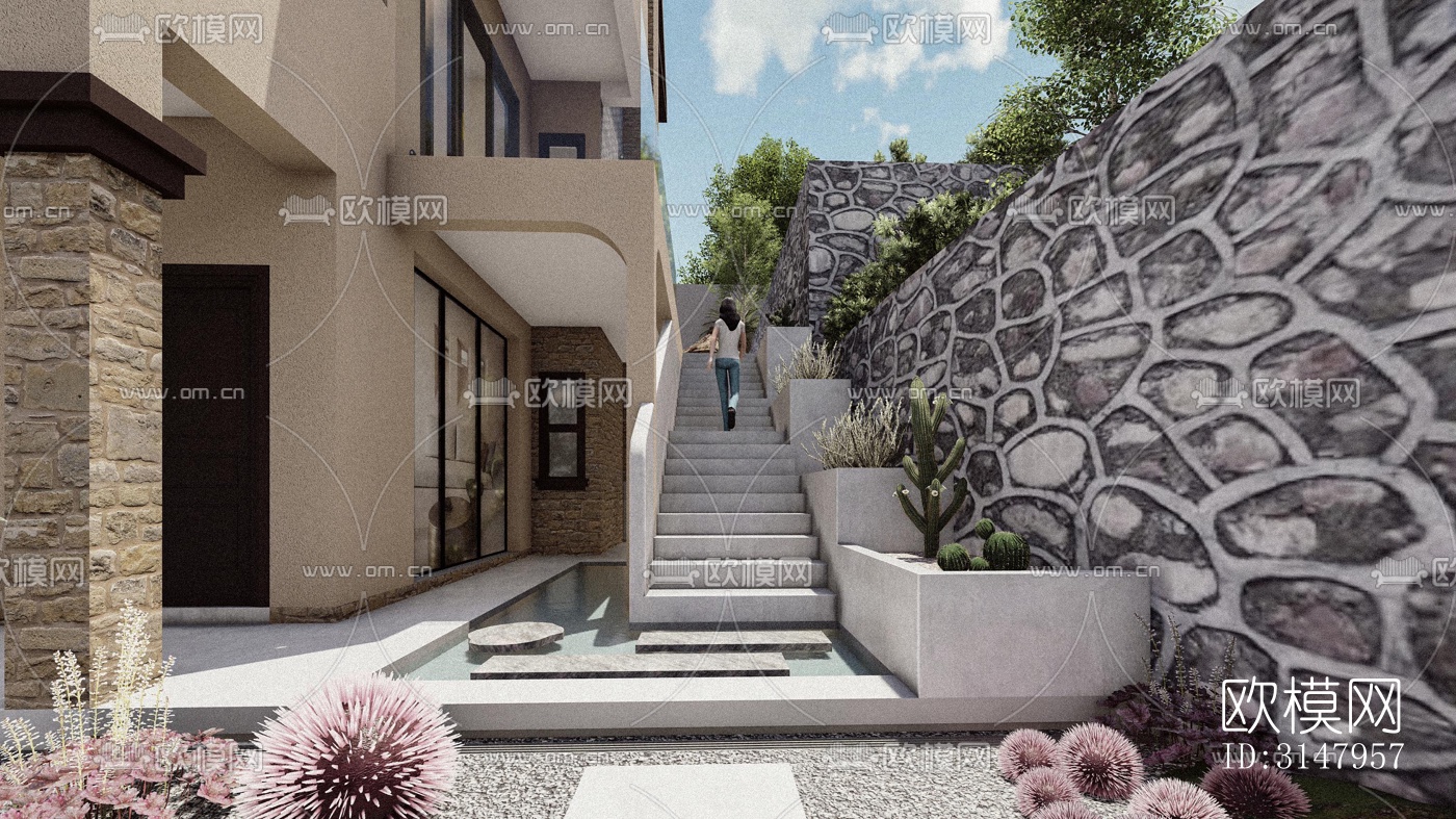 侘寂酒店民宿效果图下载（渲染图13）