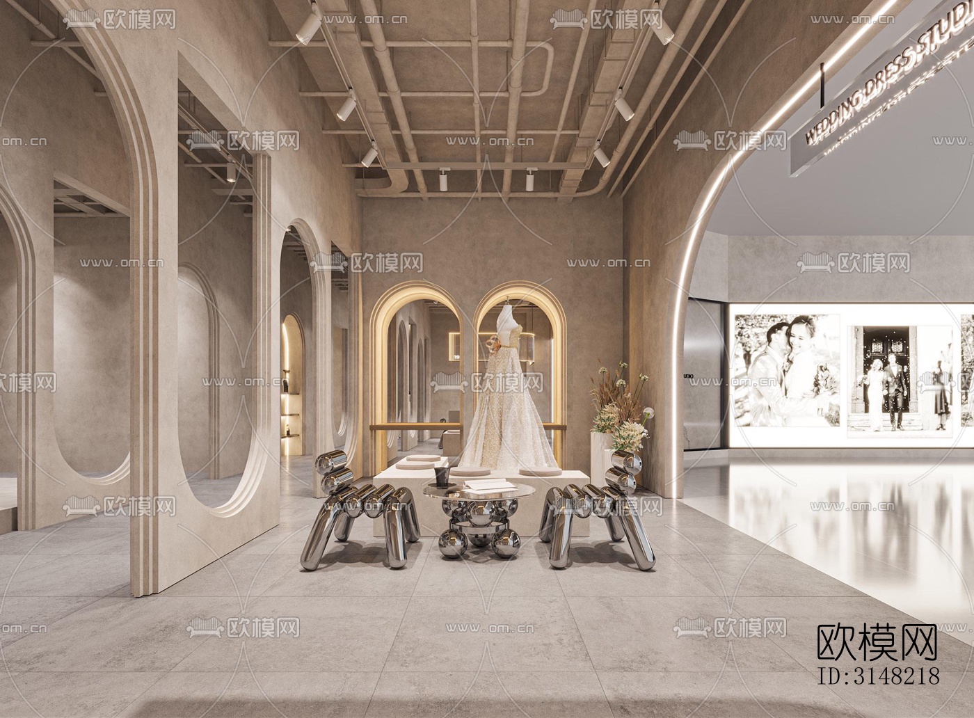 侘寂零售店铺效果图下载（渲染图3）