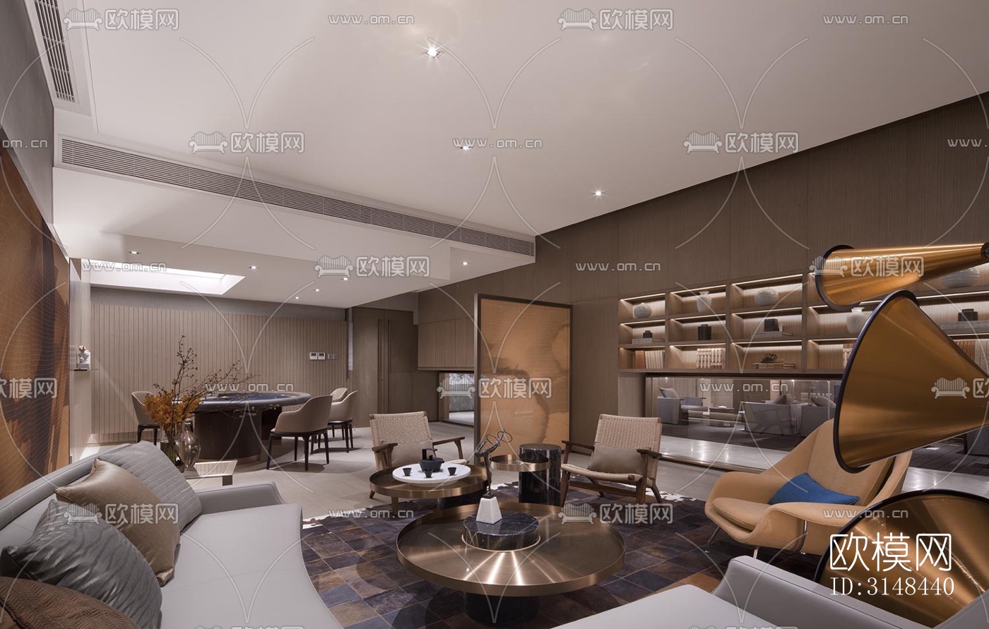 现代养生会所效果图下载（渲染图7）