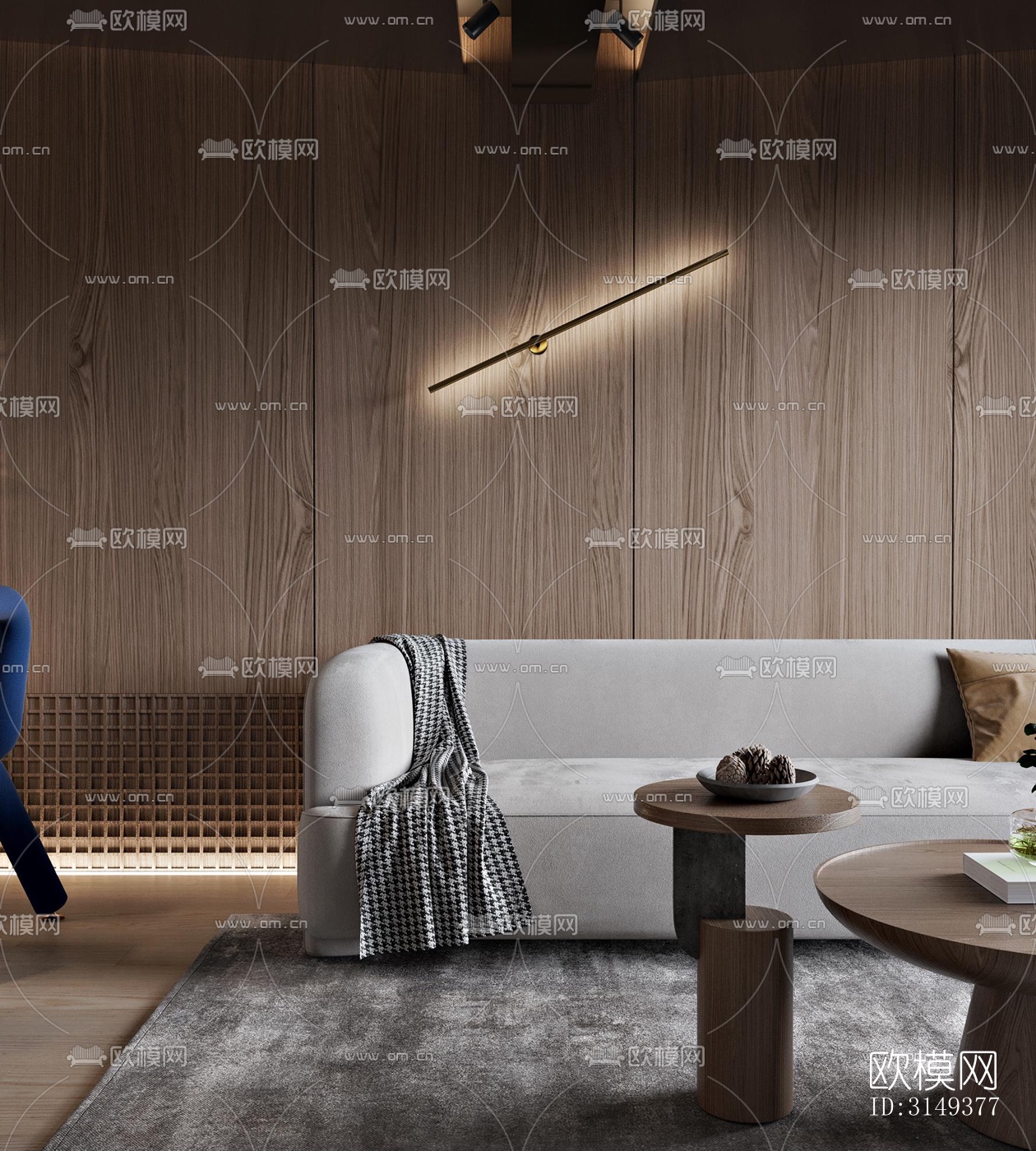 现代平层效果图下载（渲染图13）