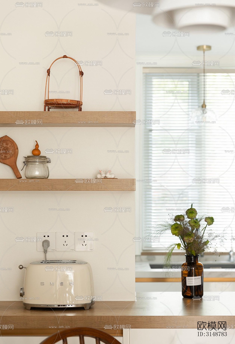 侘寂平层效果图下载（渲染图10）