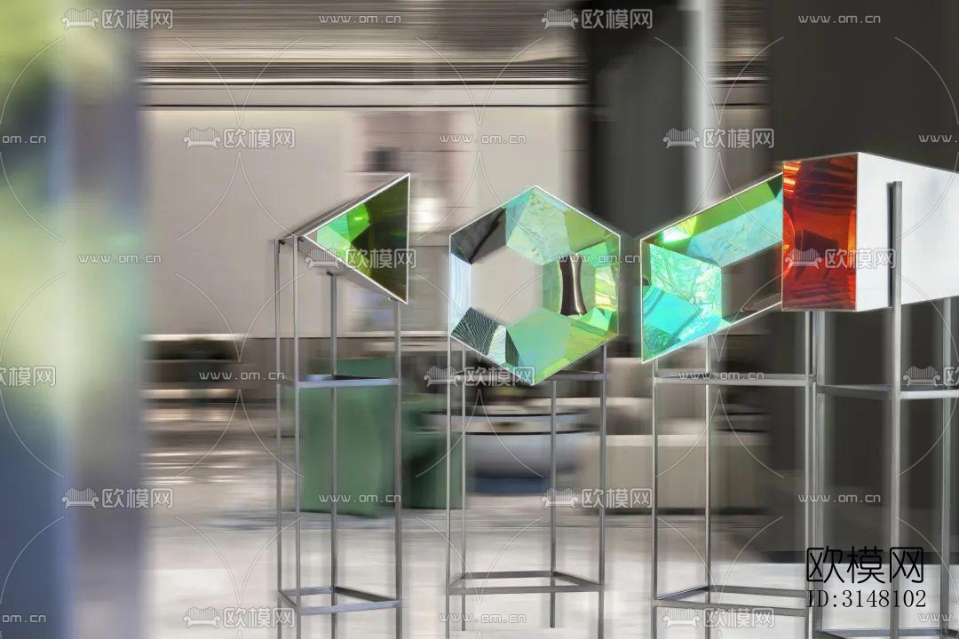 现代酒店民宿效果图下载（渲染图17）