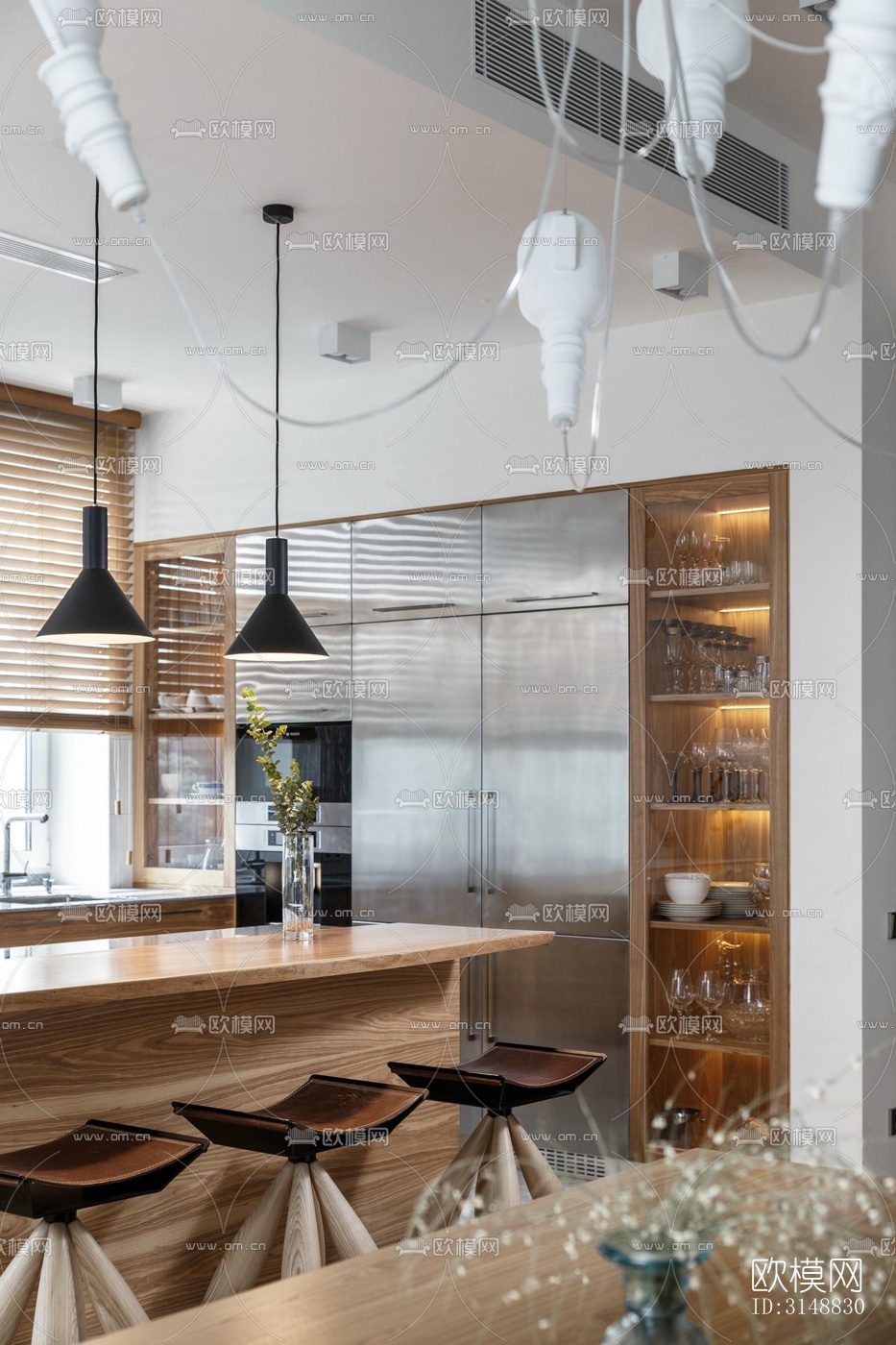 北欧平层效果图下载（渲染图7）