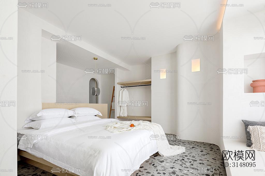 现代酒店民宿效果图下载（渲染图8）