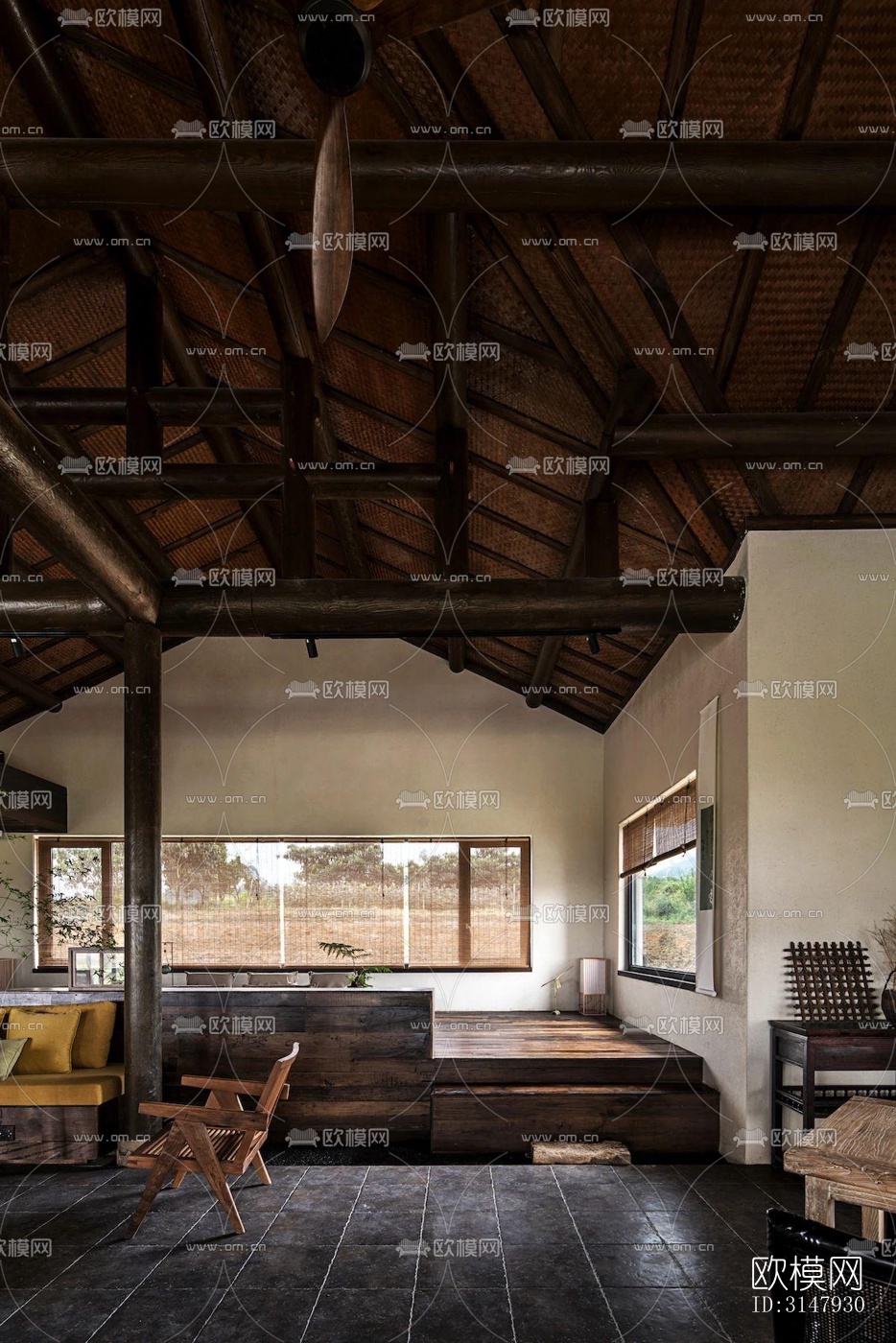 侘寂酒店民宿效果图下载（渲染图7）