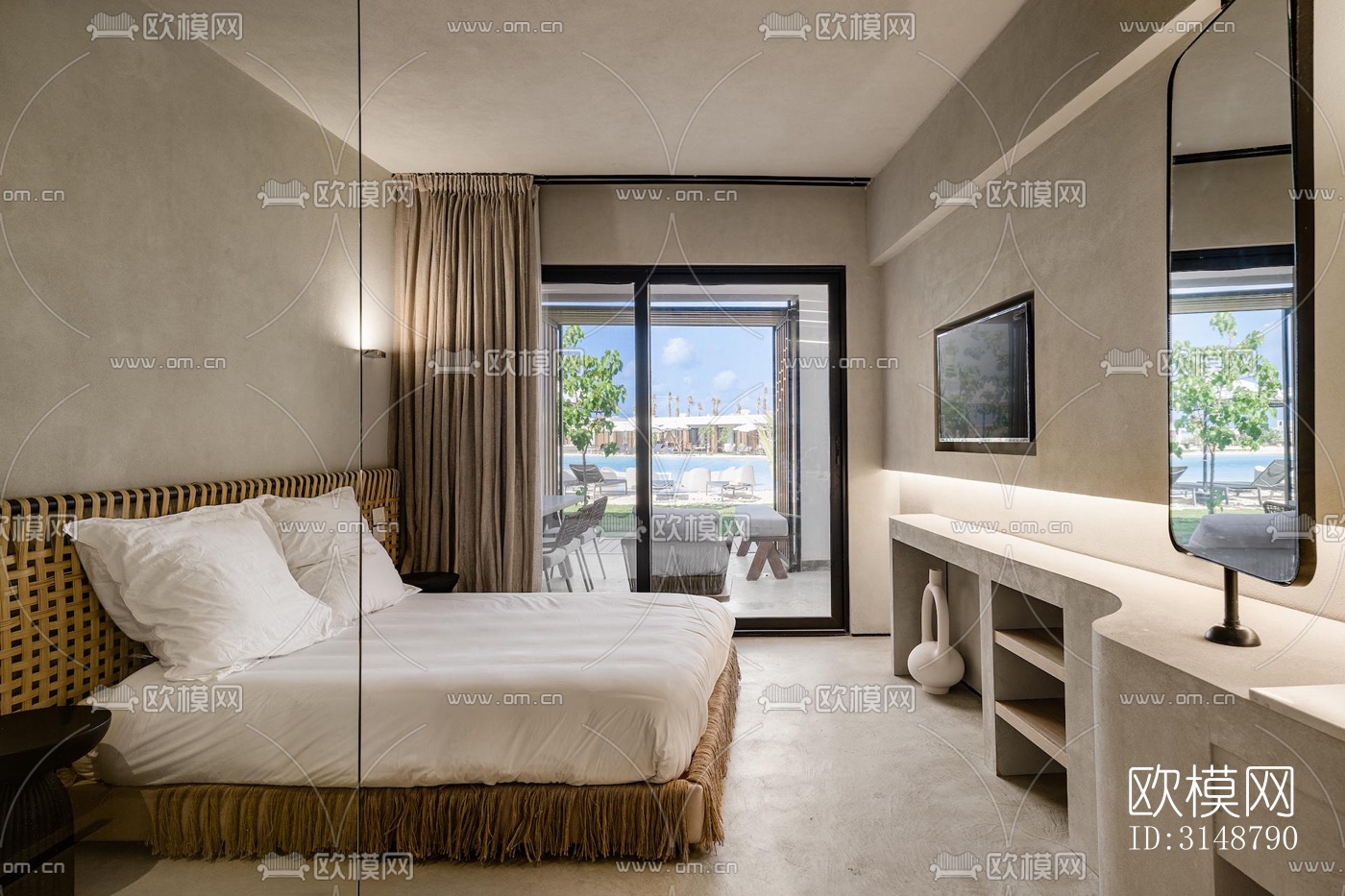 侘寂平层效果图下载（渲染图5）