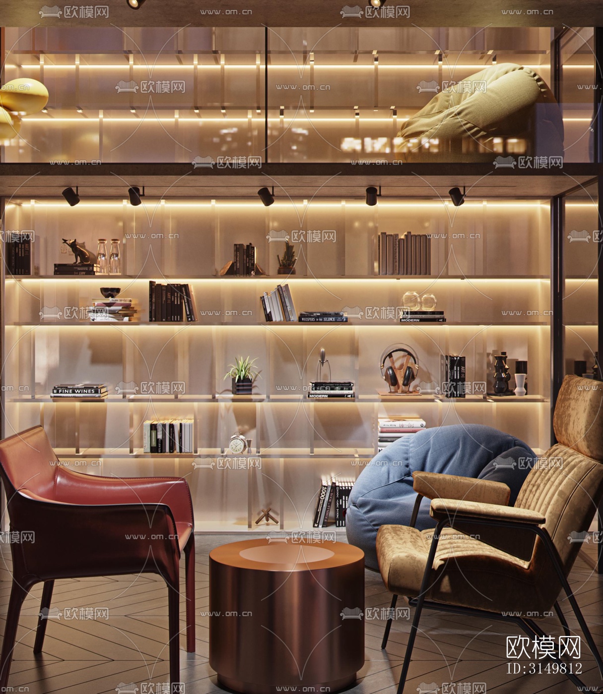 工业风咖啡奶茶效果图下载（渲染图9）