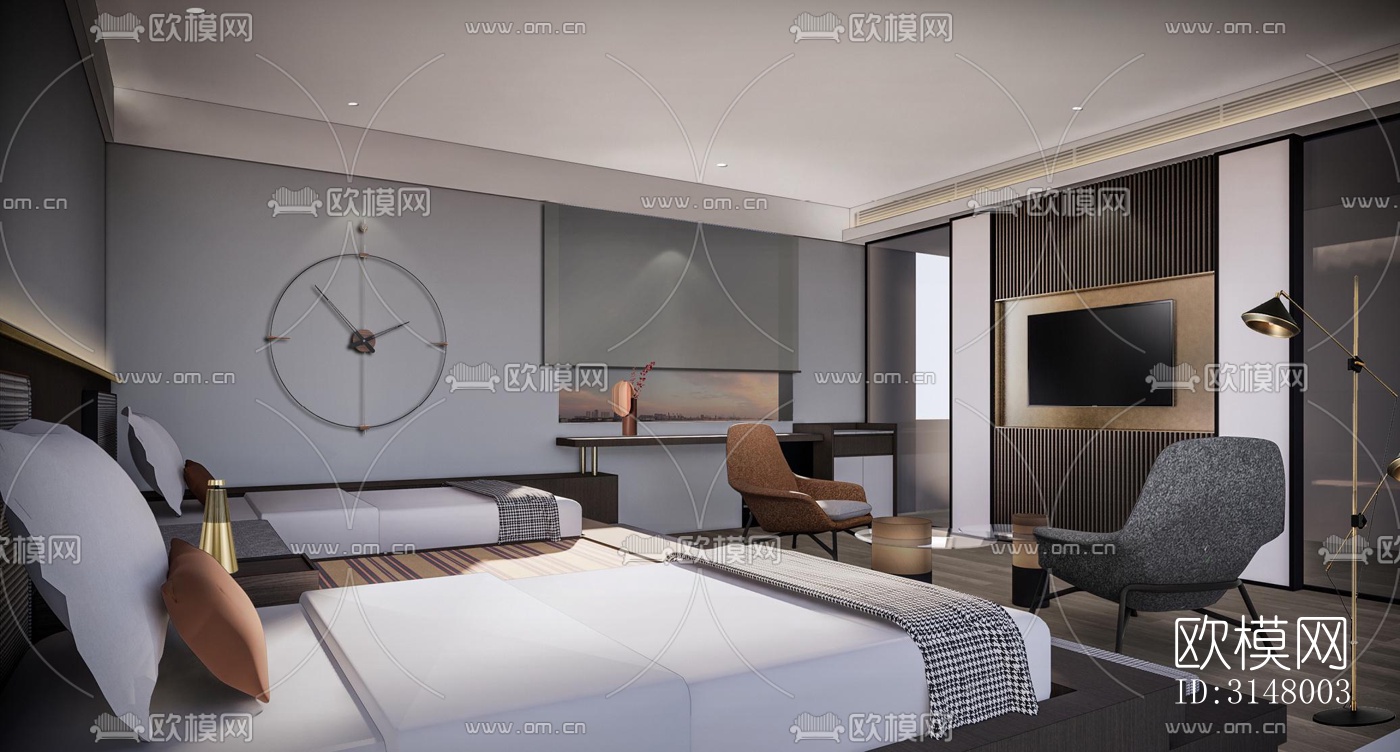 北欧酒店民宿效果图下载（渲染图3）