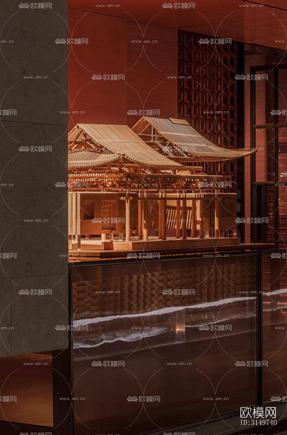 现代中餐厅效果图下载（渲染图11）