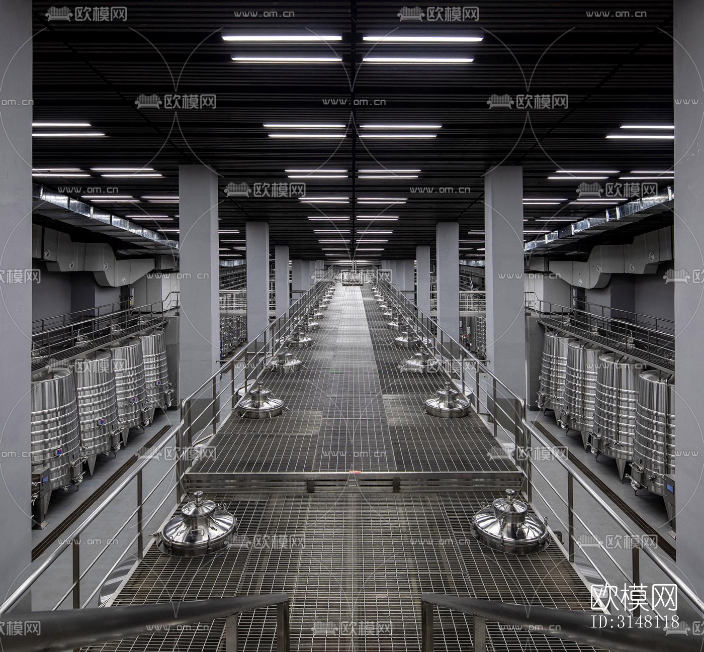 现代酒店民宿效果图下载（渲染图15）