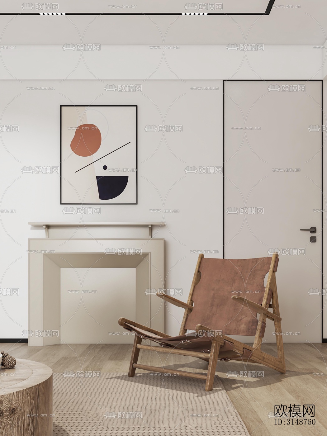 侘寂平层效果图下载（渲染图6）