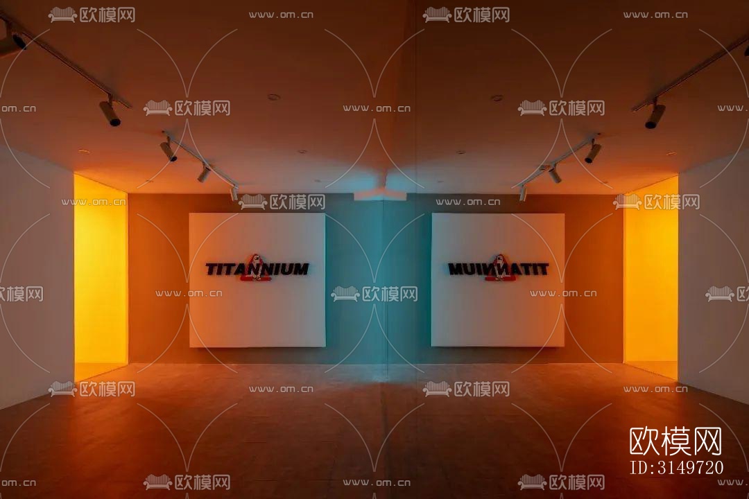 高级灰健身房效果图下载（渲染图17）