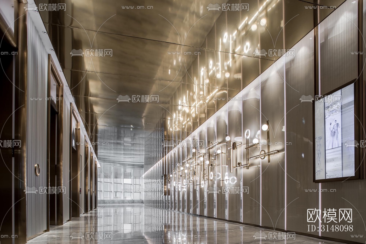 现代酒店民宿效果图下载（渲染图7）