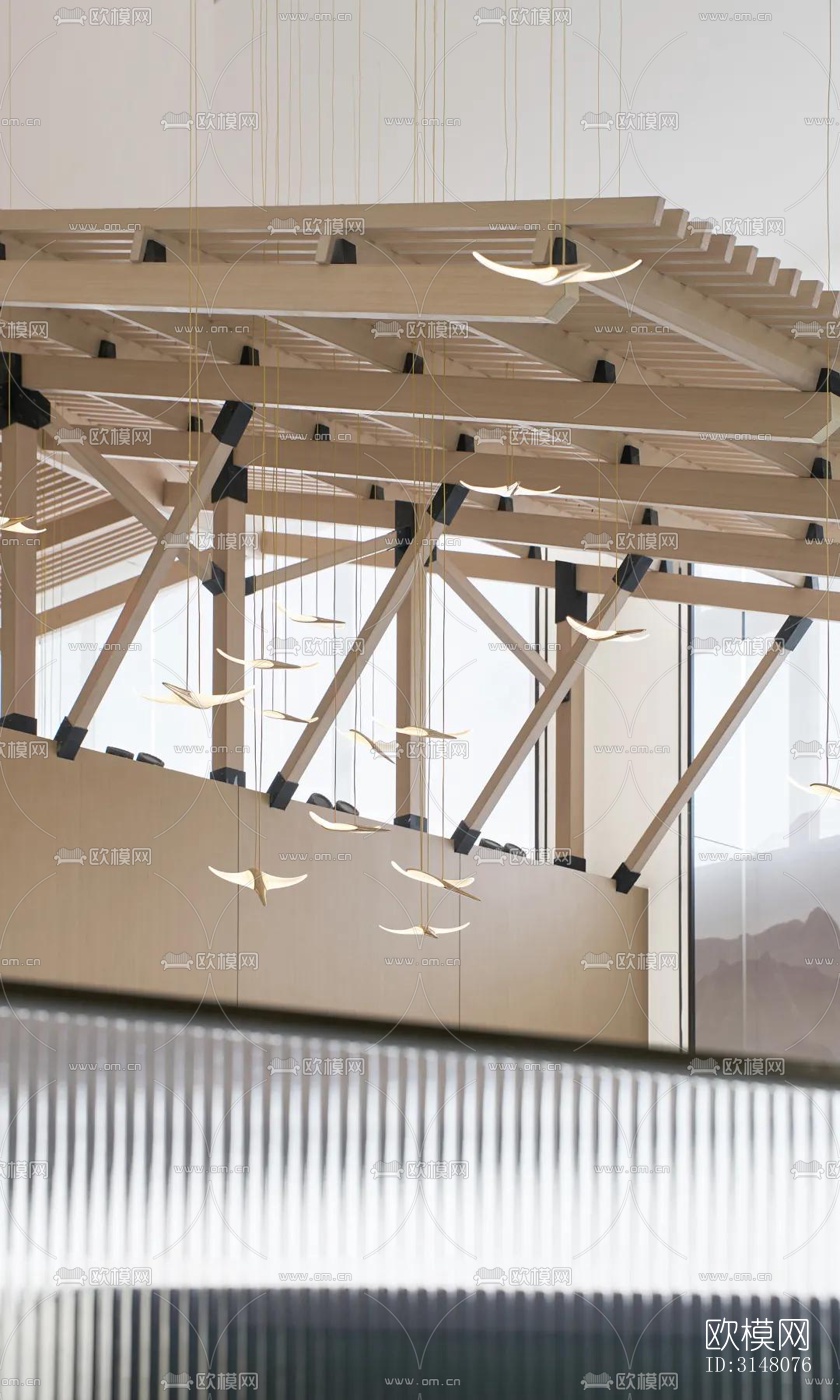 现代酒店民宿效果图下载（渲染图4）