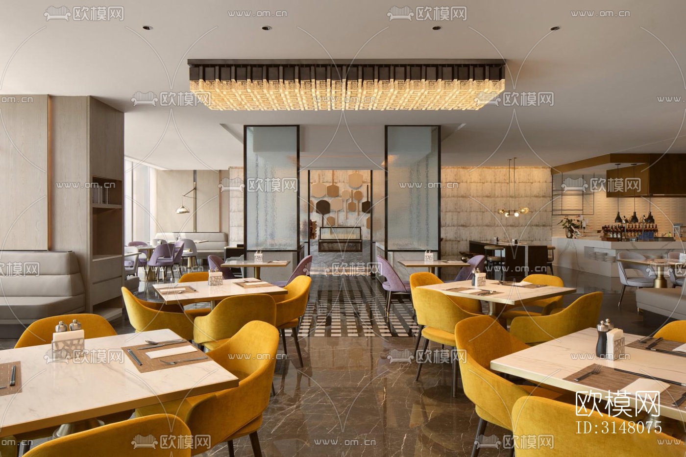 现代酒店民宿效果图下载（渲染图9）