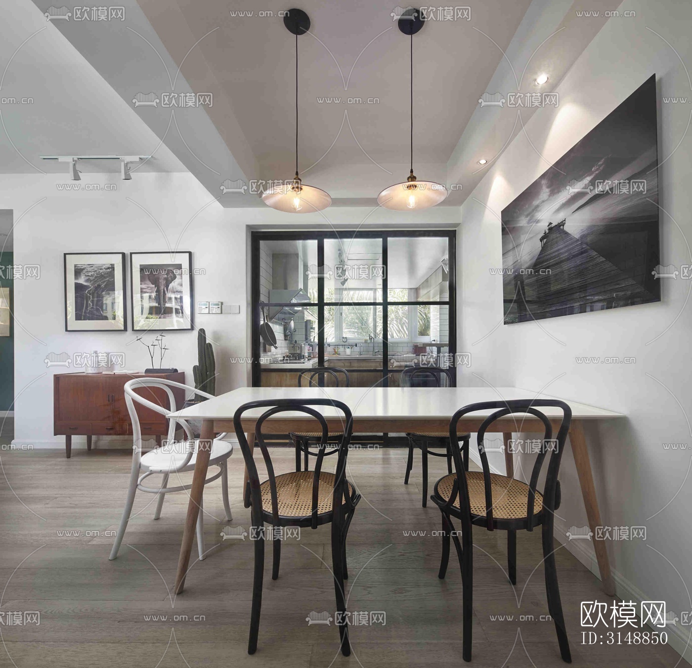 北欧平层效果图下载（渲染图12）