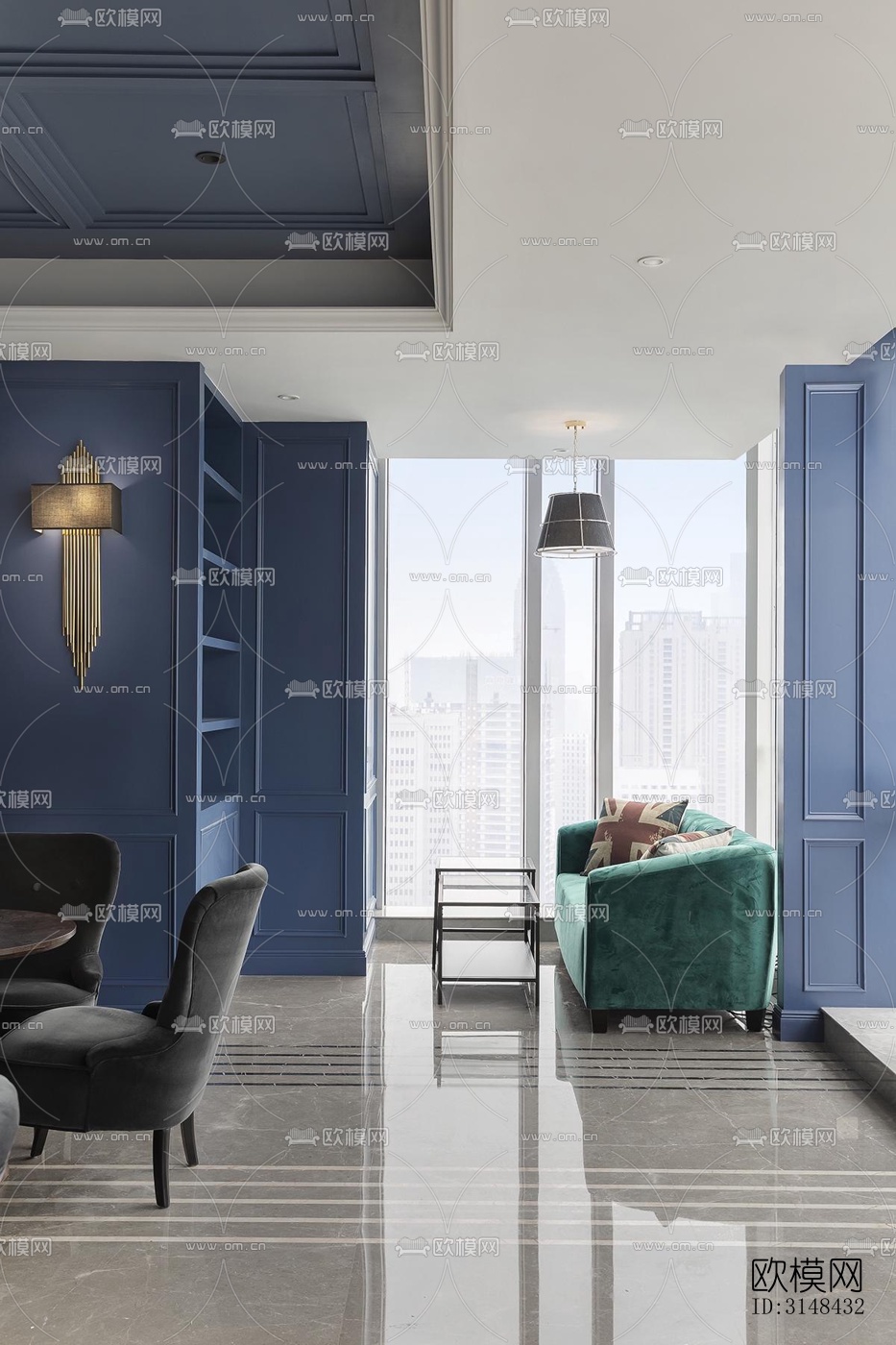 欧式养生会所效果图下载（渲染图9）