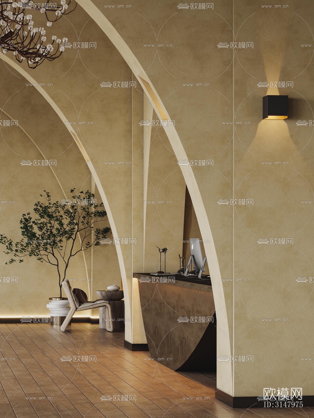 侘寂酒店民宿效果图下载（渲染图6）