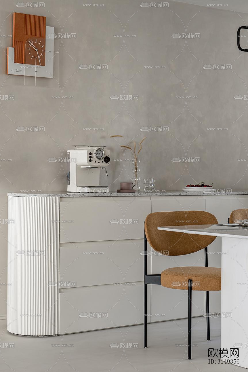 现代平层效果图下载（渲染图2）