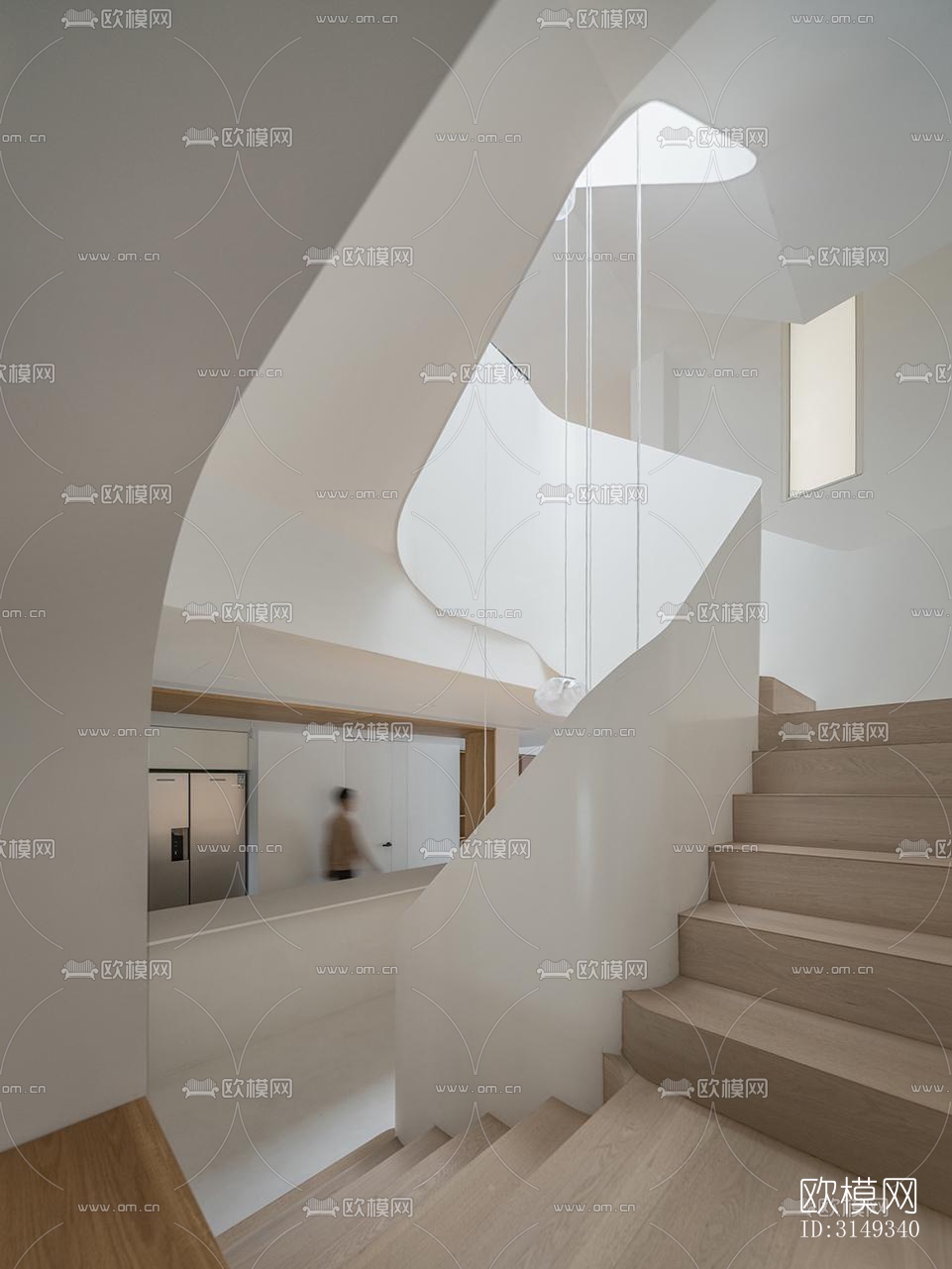 现代平层效果图下载（渲染图18）